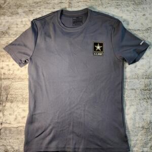 US Army Mens drifit shirt grey size small